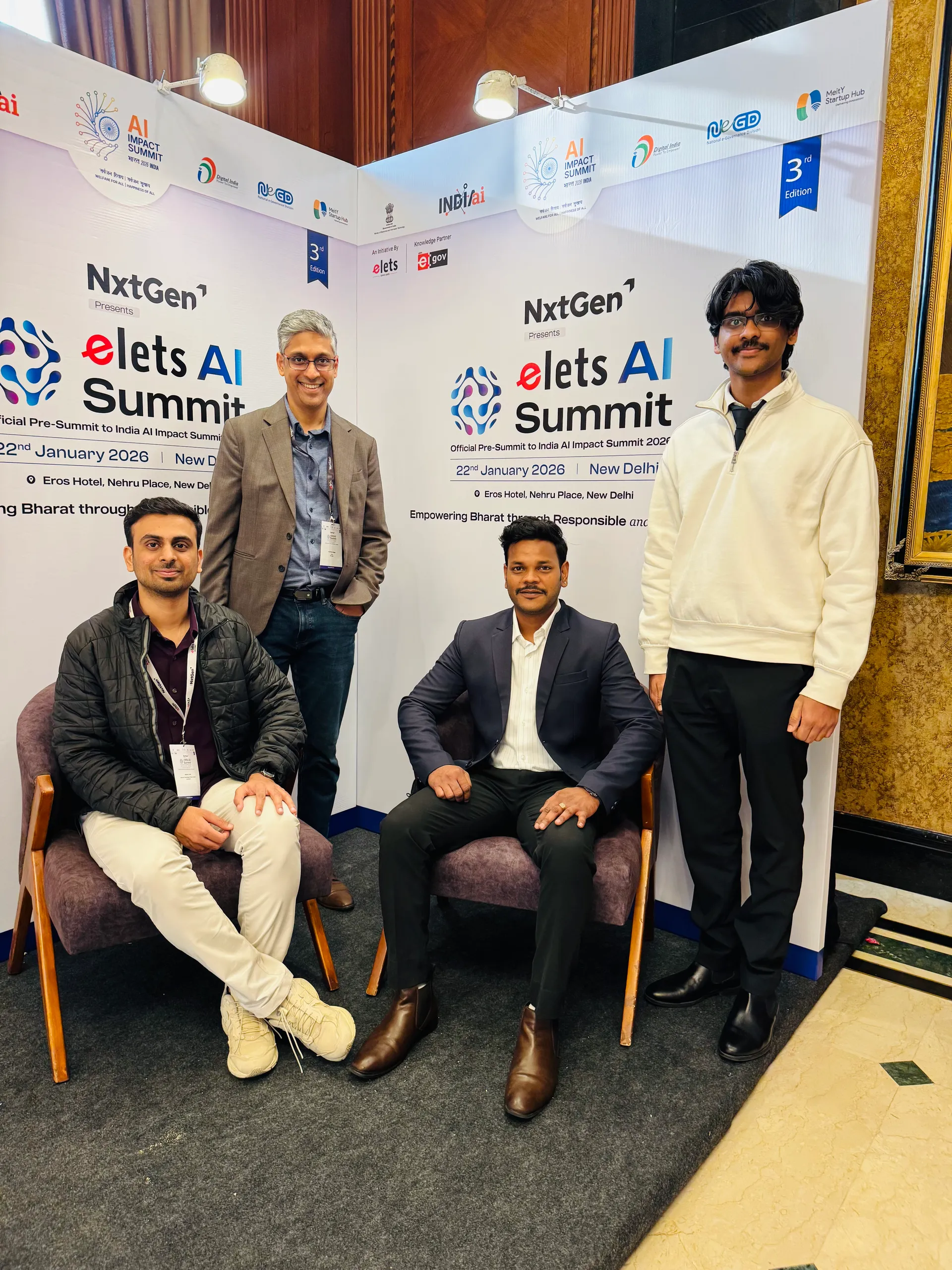 Team at the elets AI Summit - New Delhi, January 2026