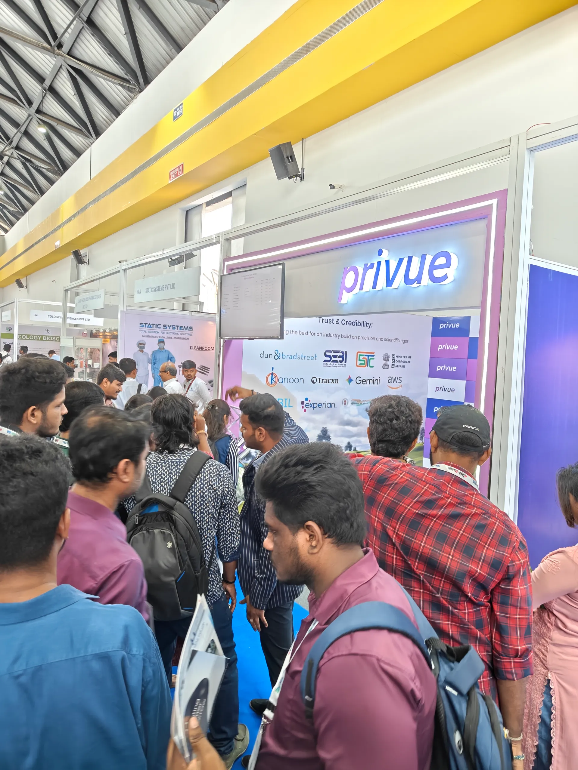 Privue booth at India Pharma Expo - Hyderabad